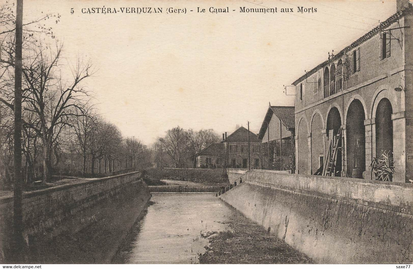 CASTERA - VERDUZAN - Le Canal - Monument Aux Morts - Castera