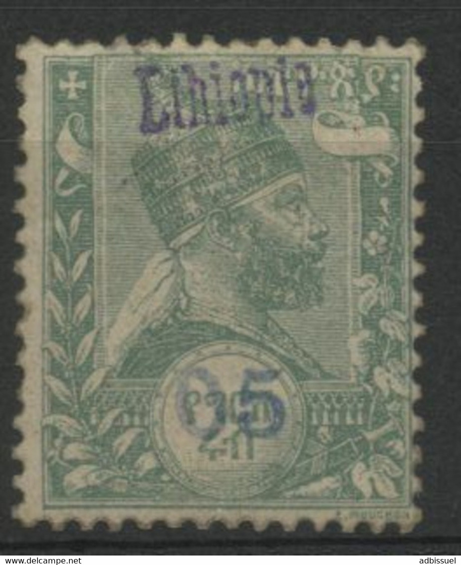 N° 50 COTE 192 € Menelik II Surchargé "05" + "ETHIOPIE TIMBRE RARE De 1905. Qualité TB, Voir Description - Ethiopia