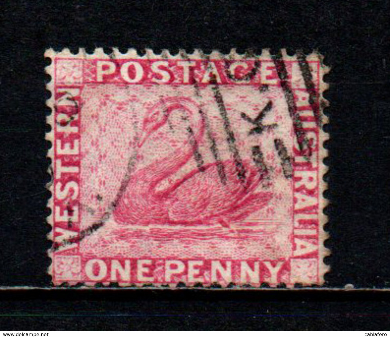 WESTERN AUSTRALIA - 1888 - Swan - 1p Rose - USATO - Used Stamps