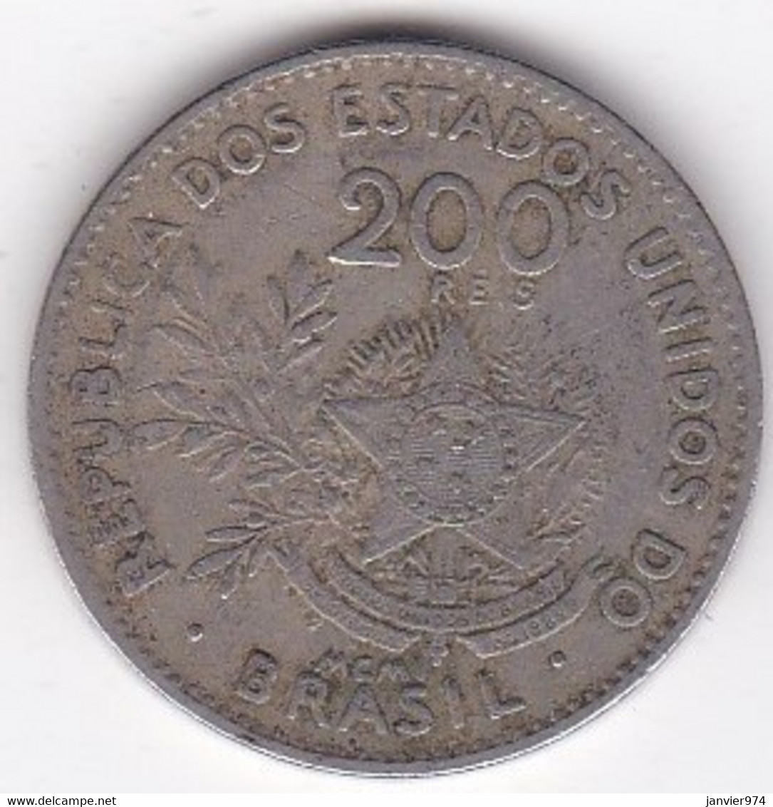 Brésil. 200 Reis 1901. Copper-Nickel . KM# 504 - Brasil