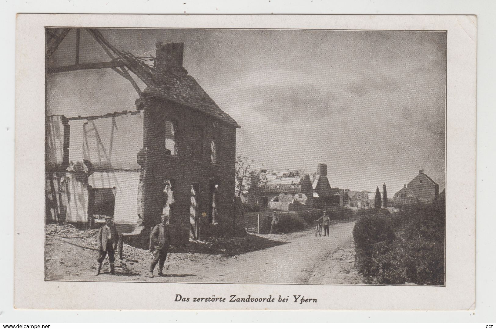 Zandvoorde  Zonnebeke   Das Zerstörte Zandvoorde Bei Ypern - Zonnebeke