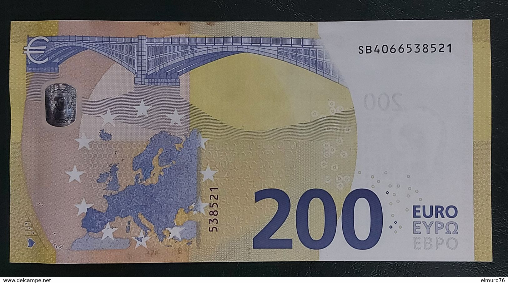 200 EURO S008D4 Italy Serie SB Ch06 Draghi Perfect UNC - 200 Euro