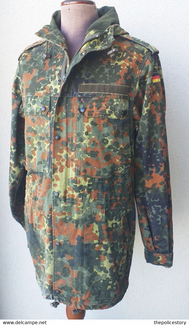 Giaccone Mimetico Flecktarn BW Esercito Tedesco Anni '90 Ottimo Stato Originale - Uniformes