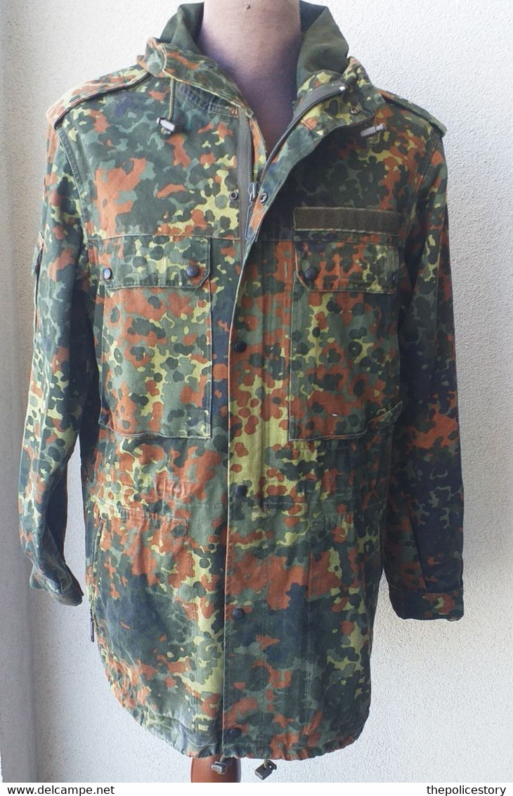 Giaccone Mimetico Flecktarn BW Esercito Tedesco Anni '90 Ottimo Stato Originale - Uniformes