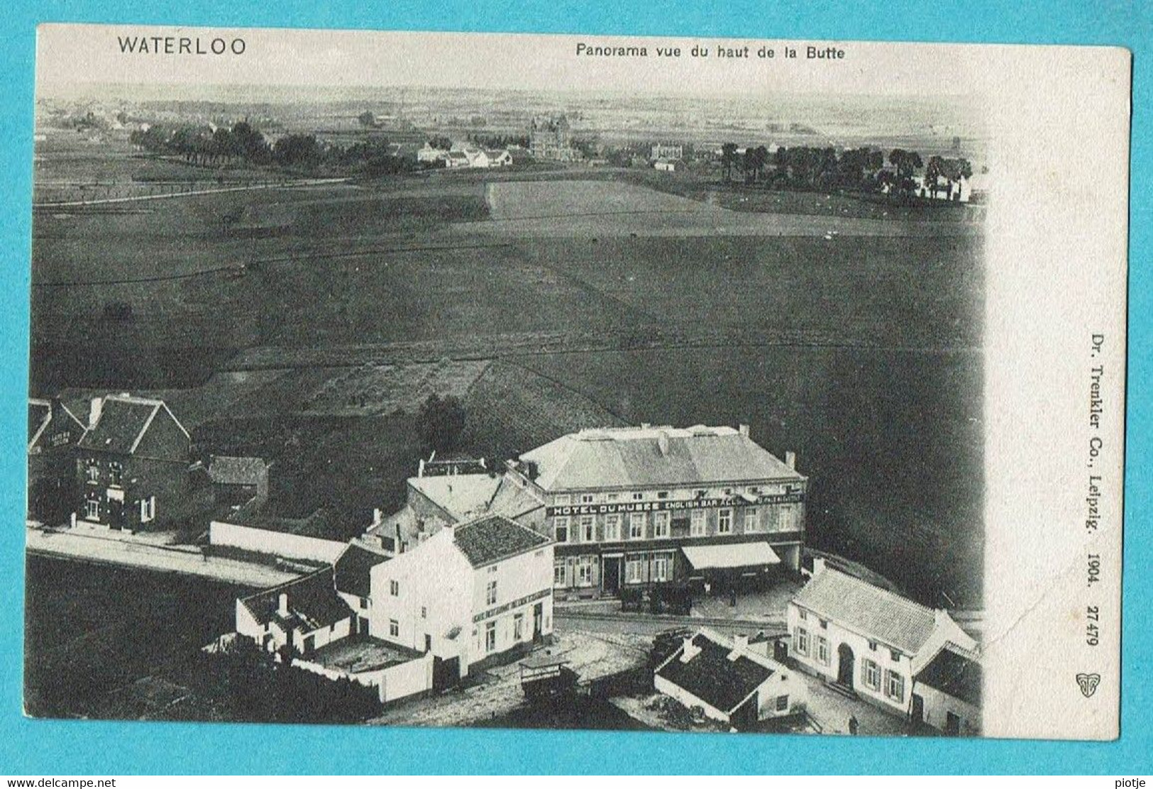 * Waterloo (Waals Brabant - La Wallonie) * (Dr. Trenkler, Leipzig, 1904 - 27479) Panorama Vue Du Haut De La Butte, Old - Waterloo