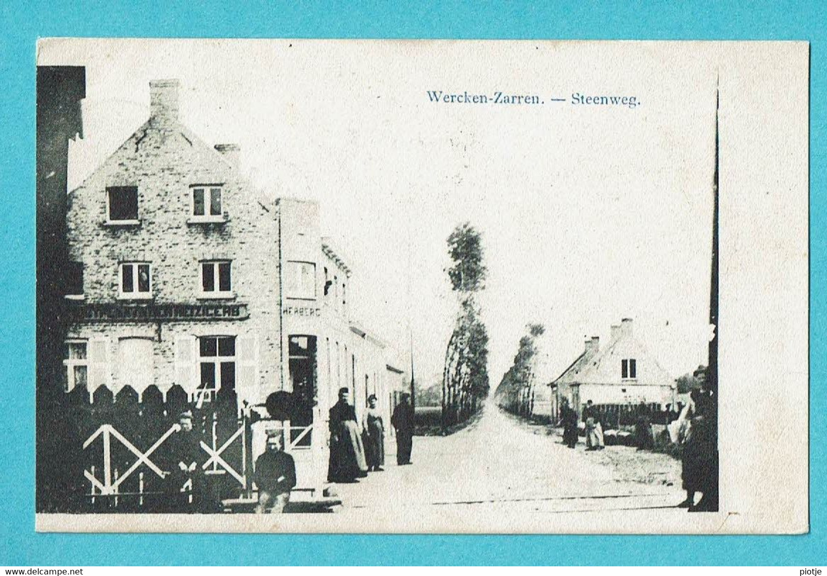 * Werken - Zarren (Kortemark - West Vlaanderen) * Passage à Niveau, Herberg Café, Zeldzaam, Unique, TOP, Rare - Kortemark