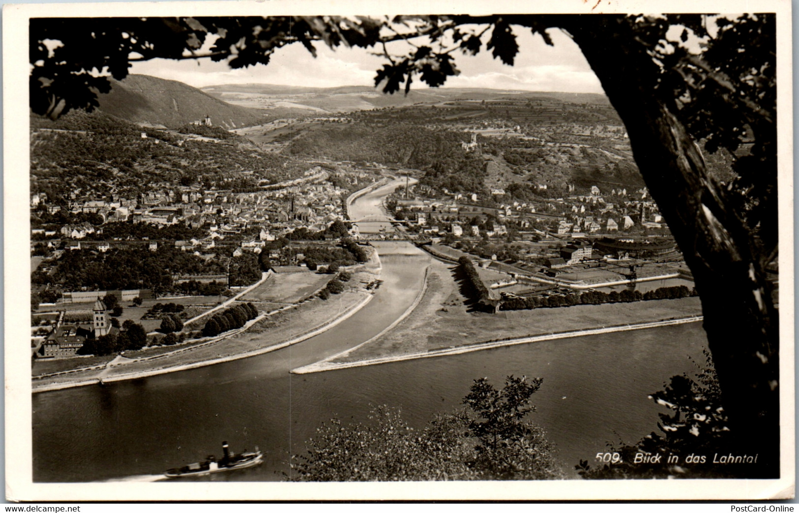 40678 - Deutschland - Blick In Das Lahntal V. Hunsrück Gebirge - Gelaufen 1947 - Rhein-Hunsrück-Kreis