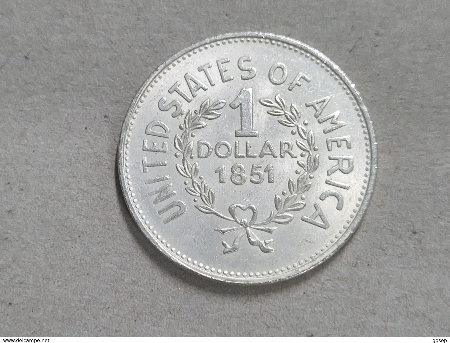 U.S.A-(1DOLLAR)-(1851)-United Of America--(5)-very Good - 1794-1804: Early Dollars