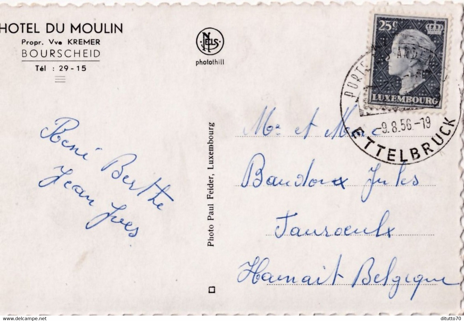 Hotel Du Moulin A Bourcheid - Formato Piccolo Viaggiata – FE170 - Burscheid