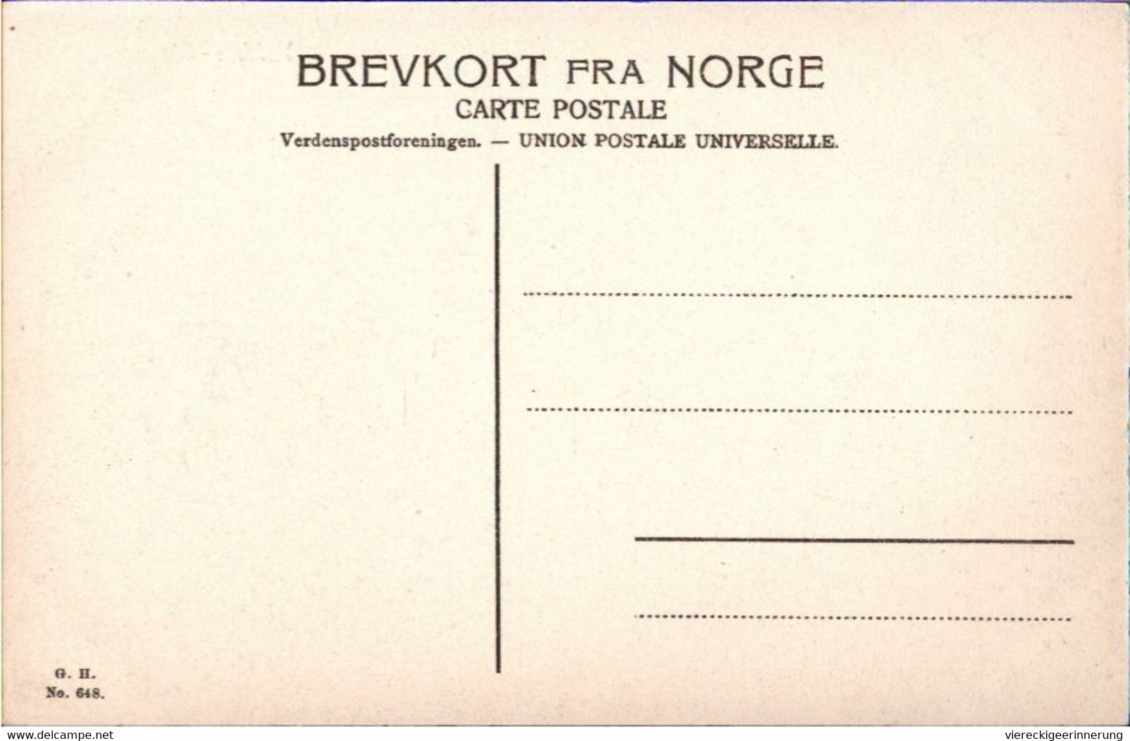 ! Old Postcard Valders Oie, Norwegen, Norway, Norge - Noruega