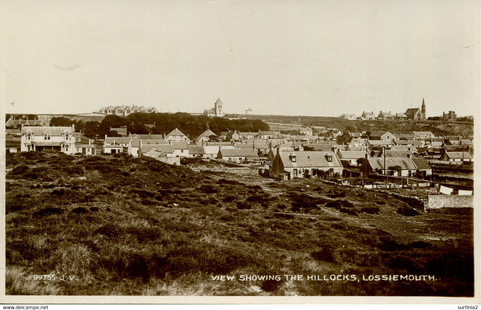 MORAY - LOSSIEMOUTH - VIEW SHOWING THE HILLOCKS RP Mry28 - Moray