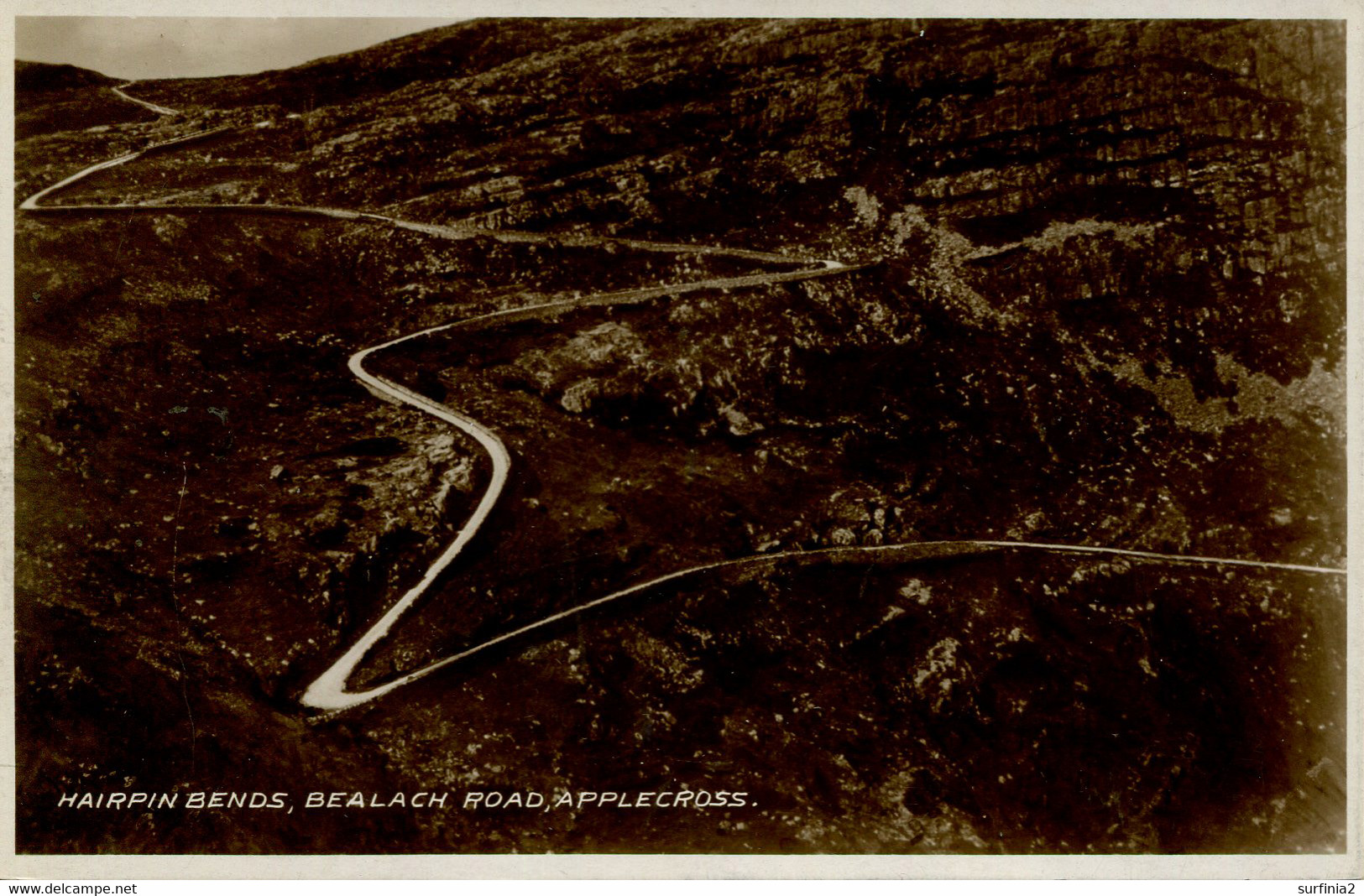 ROSS AND CROMARTY - HAIRPIN BENDS, BEALACH ROAD, APPLECROSS RP Rac52 - Ross & Cromarty
