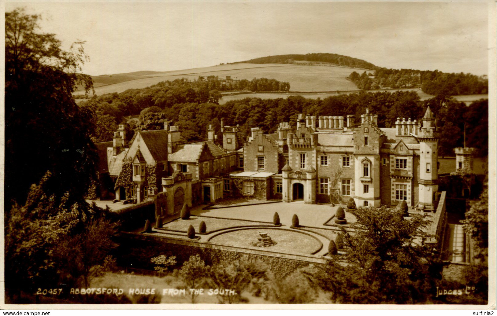 ROXBURGH - ABBOTSFORD HOUSE FROM THE SOUTH RP Rox40 - Roxburghshire