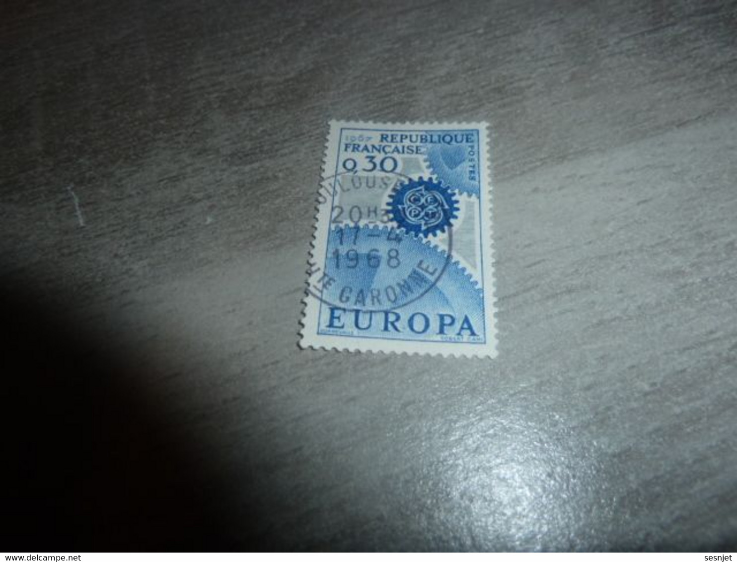 Europa - 30c. - Yt 1521 - Bleu, Gris Et Bleu Foncé - Oblitéré - Année 1967 - - 1967