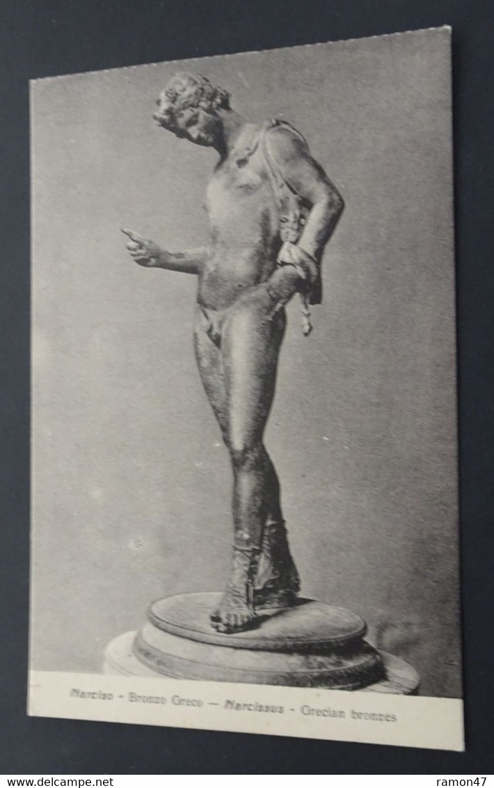 Narciso - Bronzo Greco - Ediz. Domenico Trampetti, Napoli - # 1452 - Sculptures