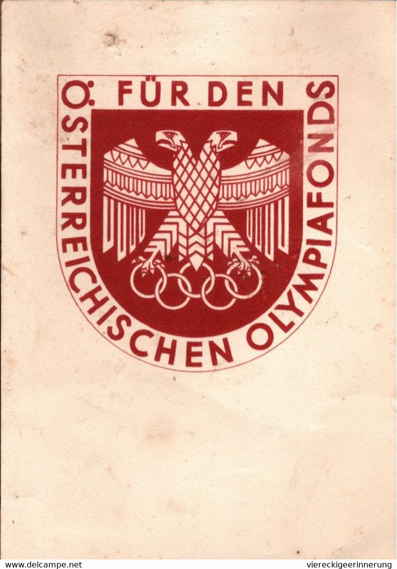 ! Reklame Ansichtskarte, Österreich, Olympiafonds, Sonderstempel FIS Ski Wettkämpfe Innsbruck, Wintersport, 1936 - Olympische Spiele