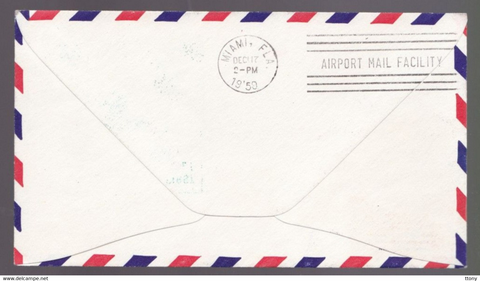 Une  Enveloppe United Nations  New- York  1959  First Jet Service  New- York  - Miami - Storia Postale