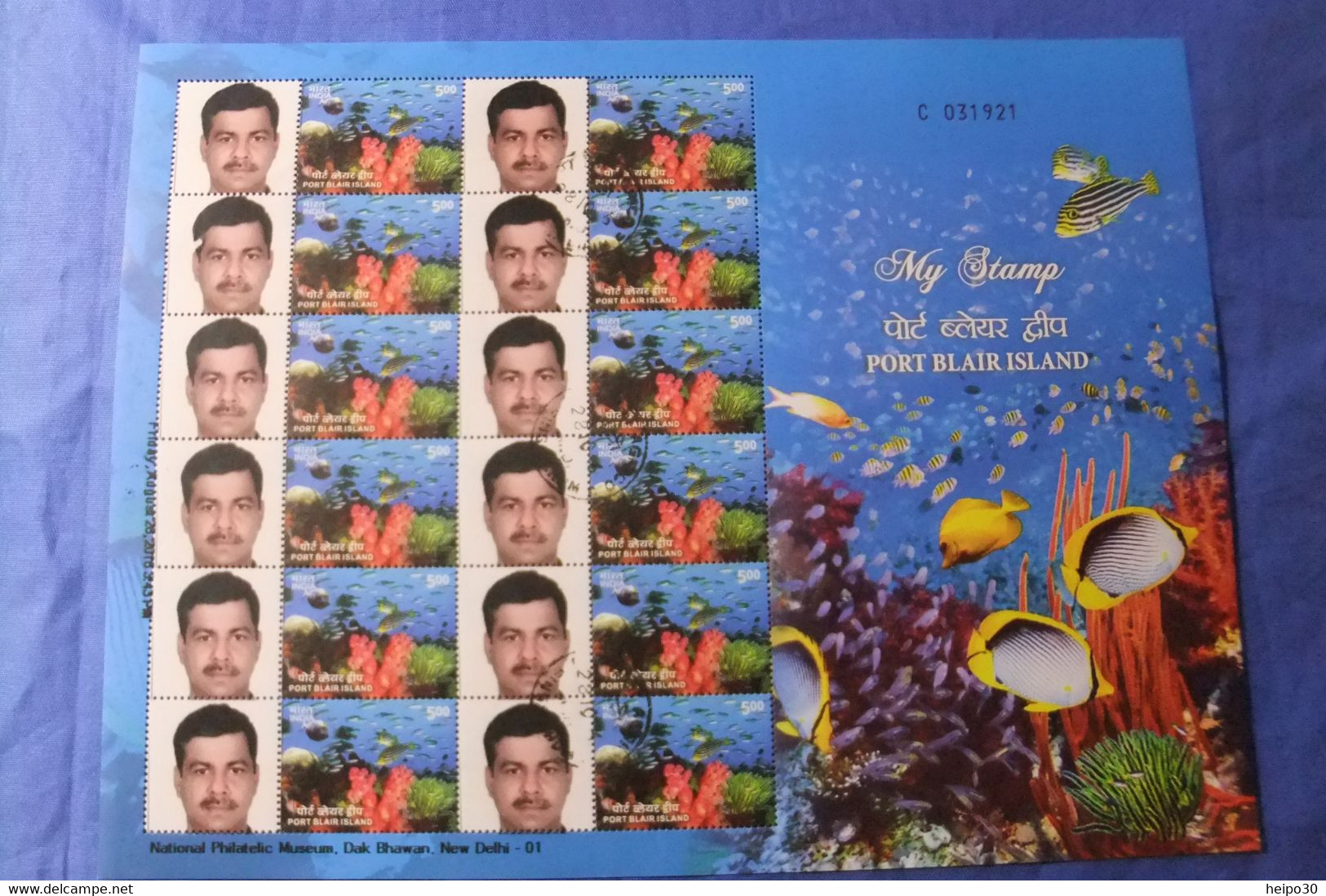 2014 Michel Nr. 2836 € 54 Kpl. Sheetlet My Stamp Serie 3 Port Blair Full - Autres & Non Classés