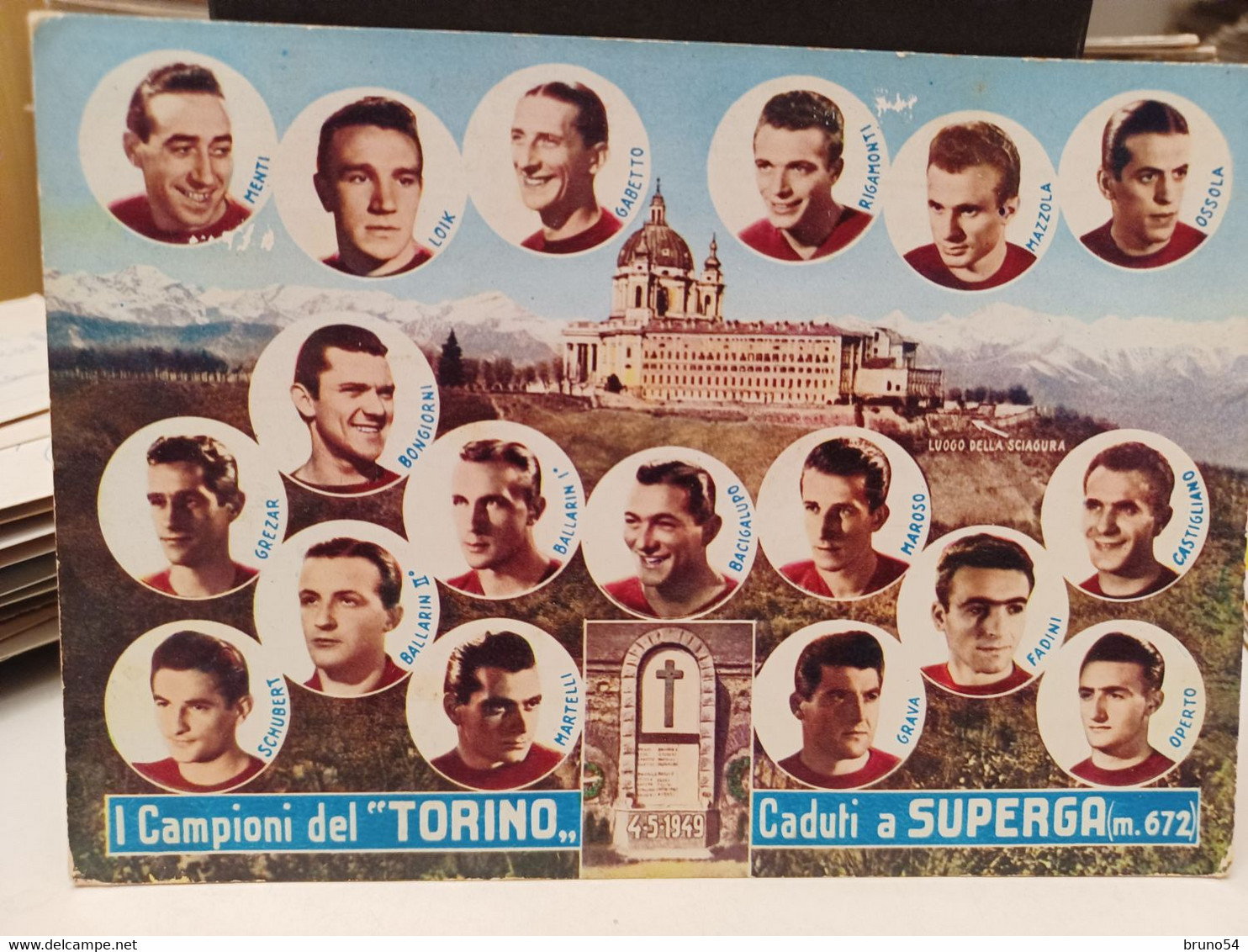 3 Cartoline I Campioni Del Torino I Caduti Di Superga Il 4 Maggio 1949 - Andere Monumenten & Gebouwen