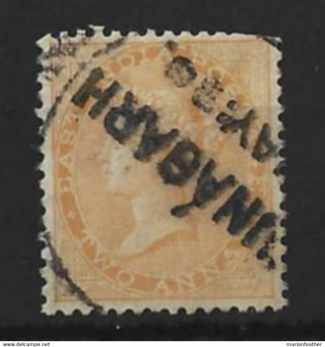 INDIA.....QUEEN VICTORIA...(1837-01.).." 1865..".......SG61......TRIMMED PERFS AT TOP.......USED..... - 1858-79 Crown Colony