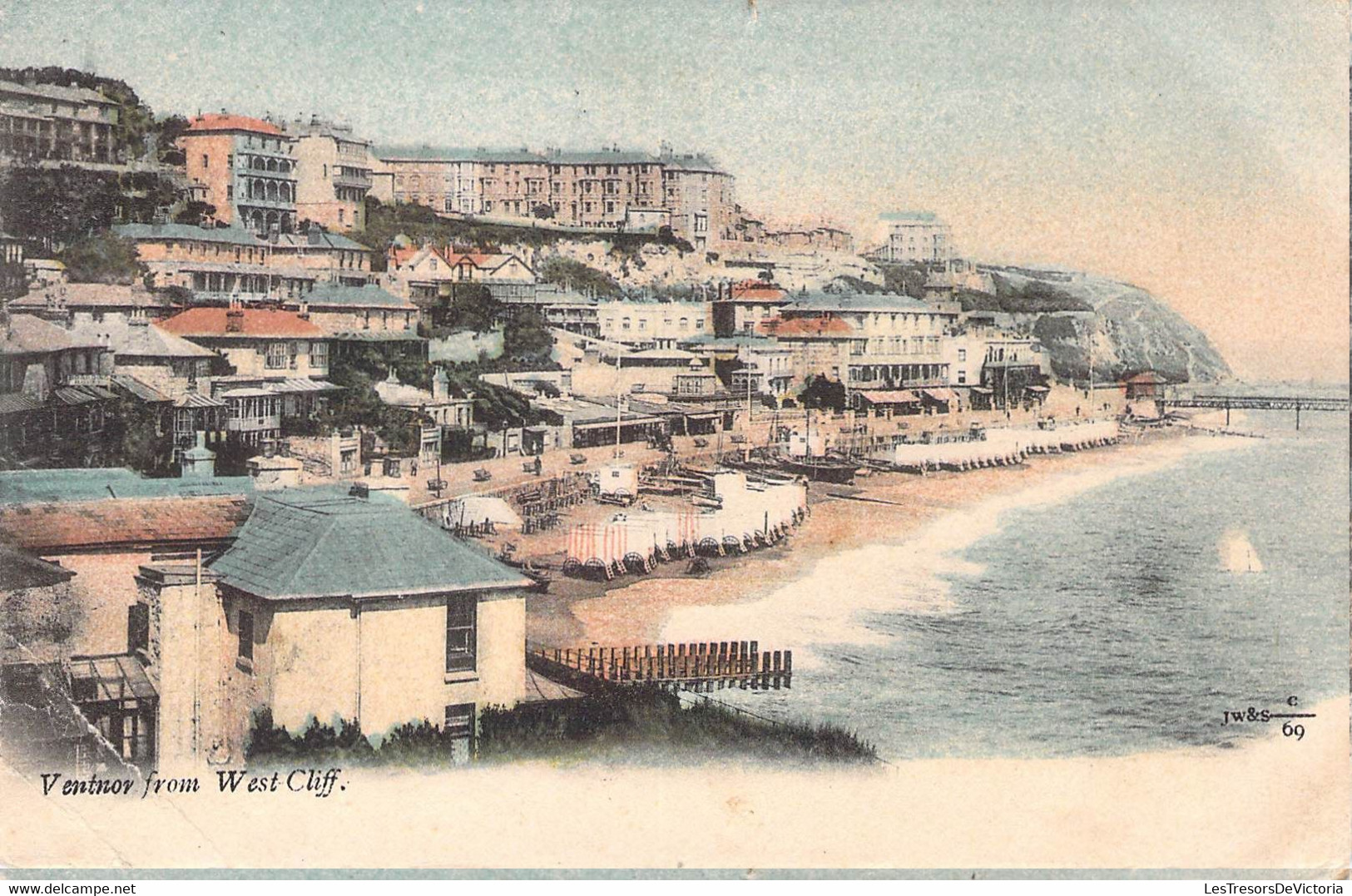 CPA Royaume Uni - Angleterre - Essex - Ventnor From West Cliff - Oblitérée Août 1904 - Colorisée - Plage - Mer - Southend, Westcliff & Leigh