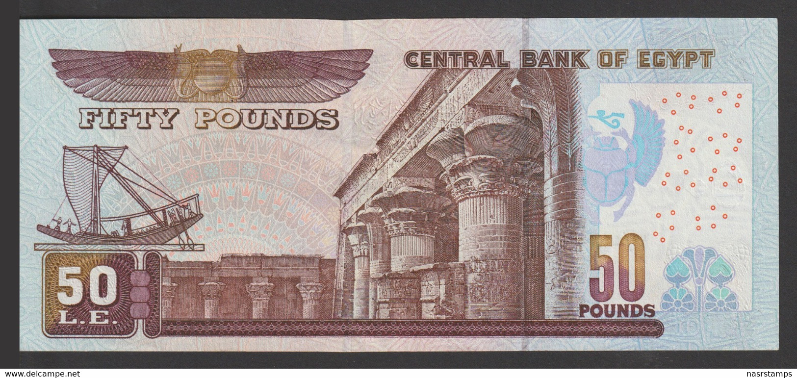 Egypt - 2001 - 50 Pounds - P-66 - Sign #20 - Oyoun - A/UNC - Egitto