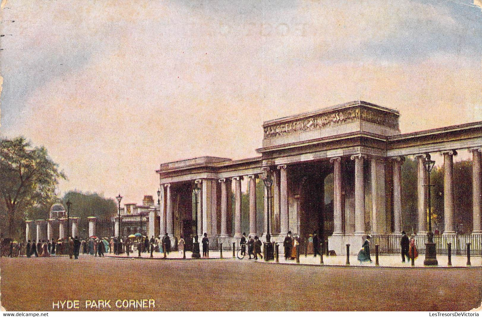 CPA Royaume Unis - Angleterre - London - Hyde Park Corner - S. Hildesheimer & Co. - Illustration - Colorisée - Oblitérée - Hyde Park