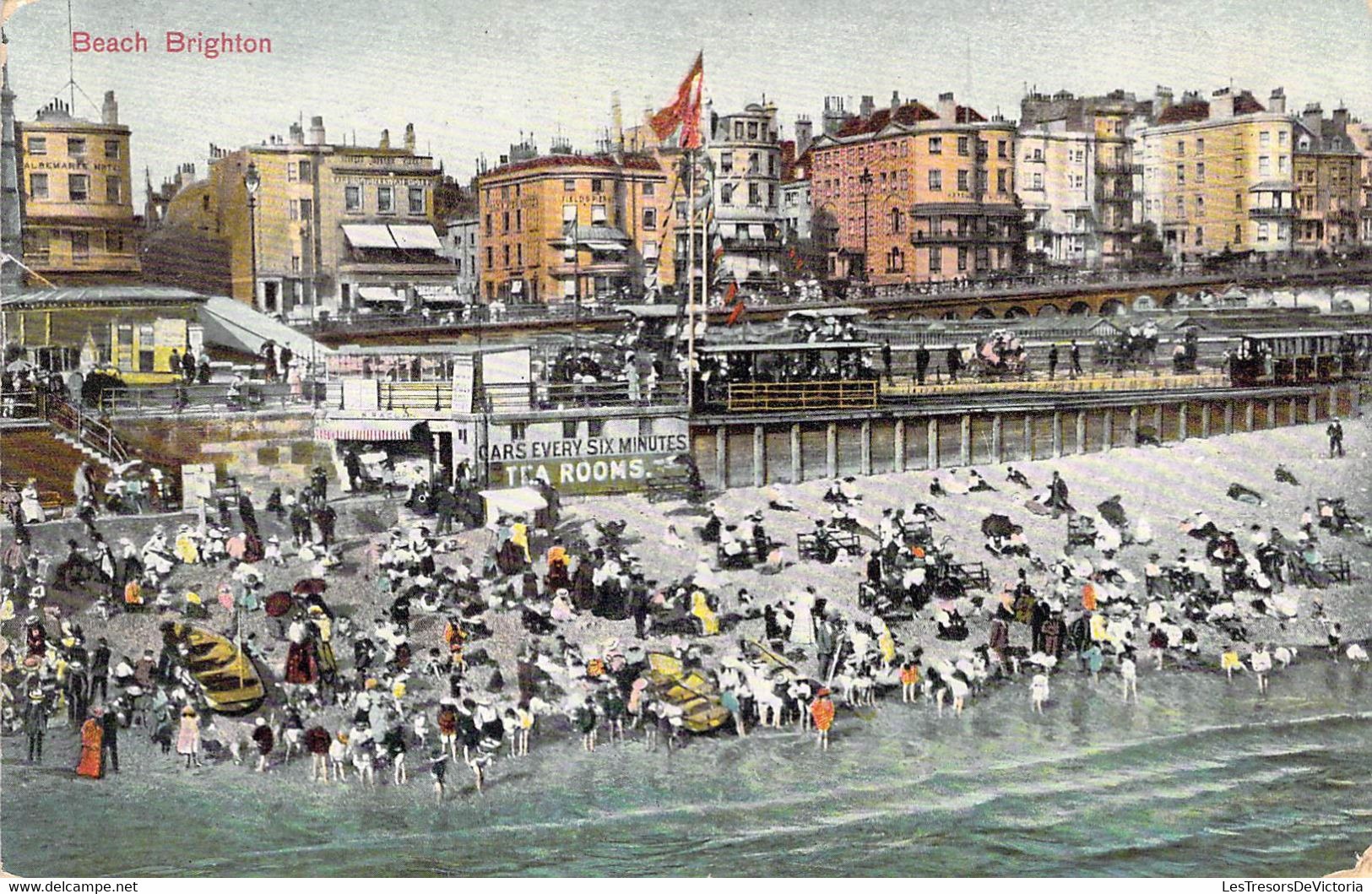 CPA Royaume Unis - Angleterre - Sussex - Beach Brighton - The London View Co. Ltd. - Oblitérée Brighton 1911 - Colorisée - Brighton