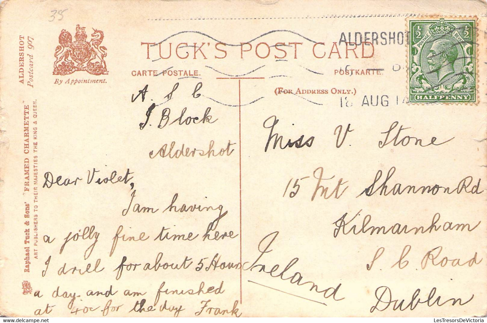 CPA Royaume Unis - Angleterre - Hampshire - Aldershot - All Saints Church - Raphael Tuck & Sons - Oblitérée 1914 - Andere & Zonder Classificatie