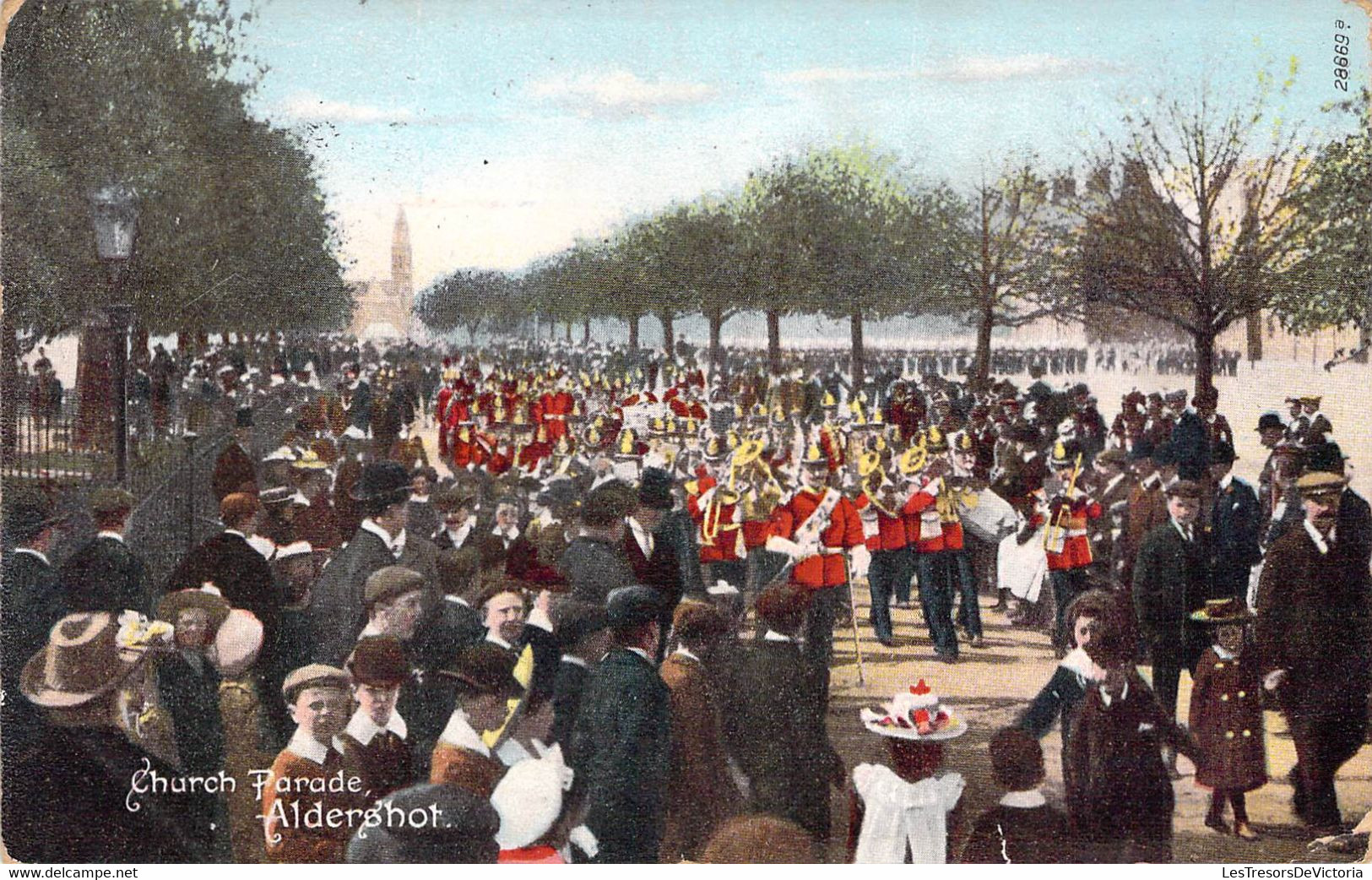 CPA Royaume Unis - Angleterre - Hampshire - Aldershot - Church Parade - F. Frith & Co. Reigate - Oblitérée Sept. 1906 - Sonstige & Ohne Zuordnung