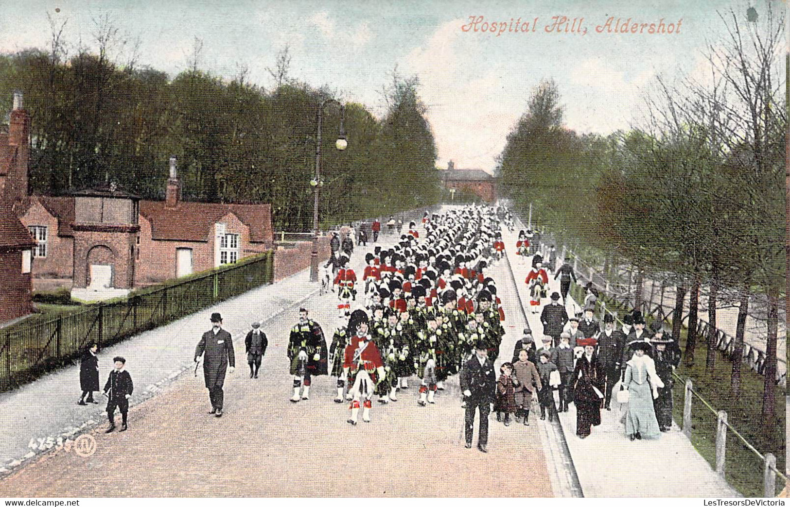 CPA Royaume Unis - Hampshire - Aldershot - Hospital Hill - Valentine's Series - Oblitérée 1906 - Illustration -Colorisée - Other & Unclassified