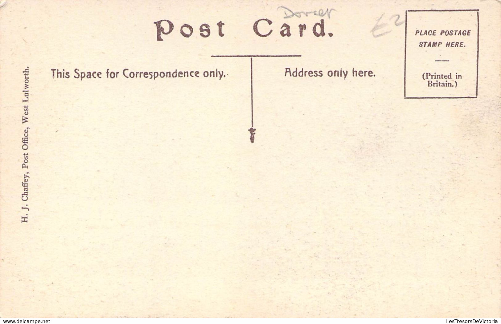 CPA Royaume Unis - Angleterre - Devon - Cliffs At Lulworth - H. J. Chaffey Post Office - Côte - Plage - Mer - Altri & Non Classificati