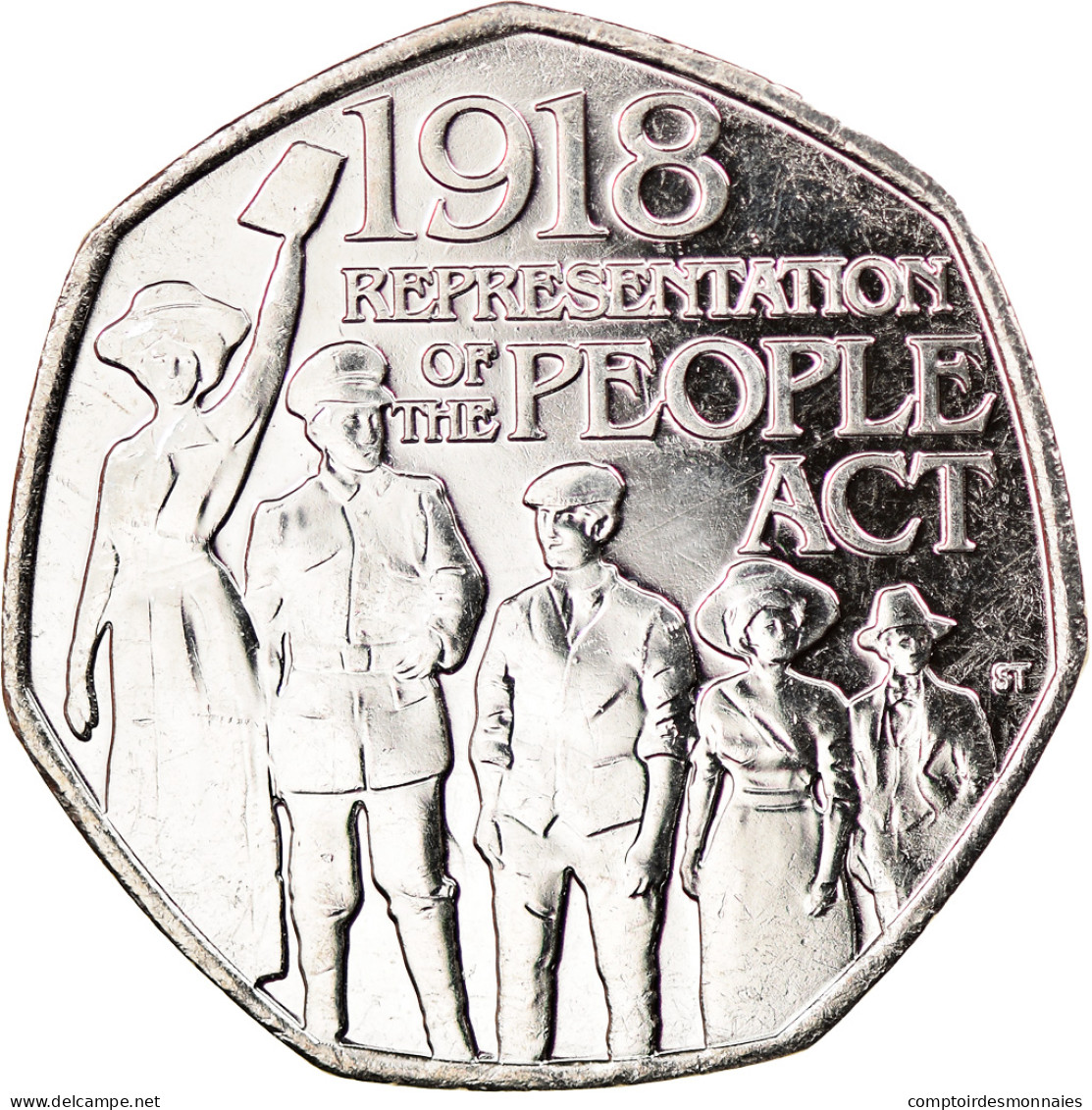 Monnaie, Gibraltar, 50 Pence, 2018, People Act, SPL, Copper-nickel - Gibraltar