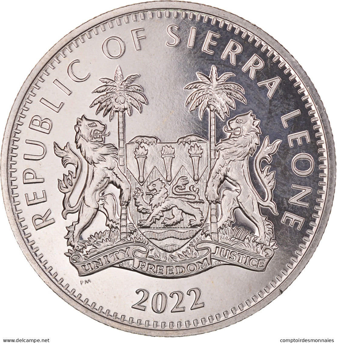 Monnaie, Sierra Leone, Zébre, Dollar, 2022, SPL, Cupro-nickel, KM:New - Sierra Leone