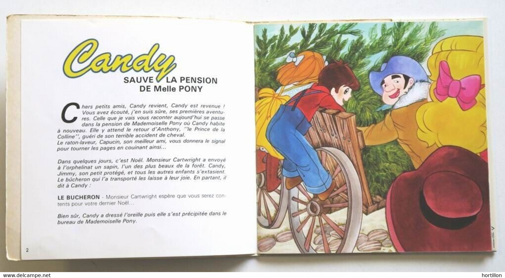 Livre Disque 45 Tours 7" SP Vinyle CANDY Sauve La Pension De Mlle Pony A2 - Kinderlieder