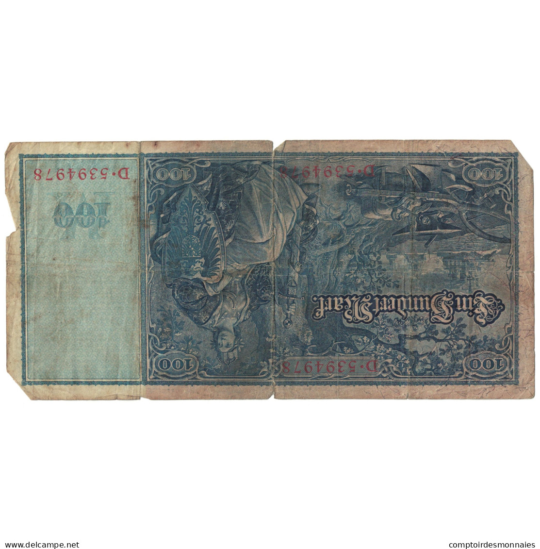 Billet, Allemagne, 100 Mark, 1910, 1910-04-21, KM:42, B - 100 Mark