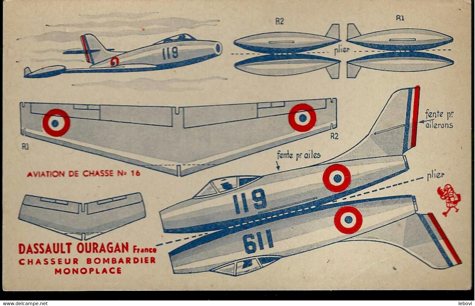 Supplément Au Marabout Junior – Avion De Chasse N° 16 “DASSAULT OURAGAN France” - Marabout Junior