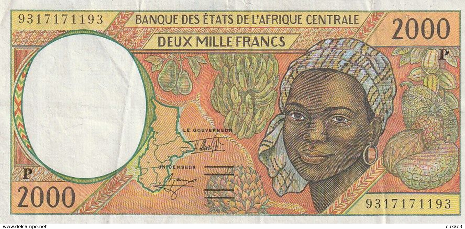 Banque Des états De L'afrique Centrale  2000 Francs - Tsjaad