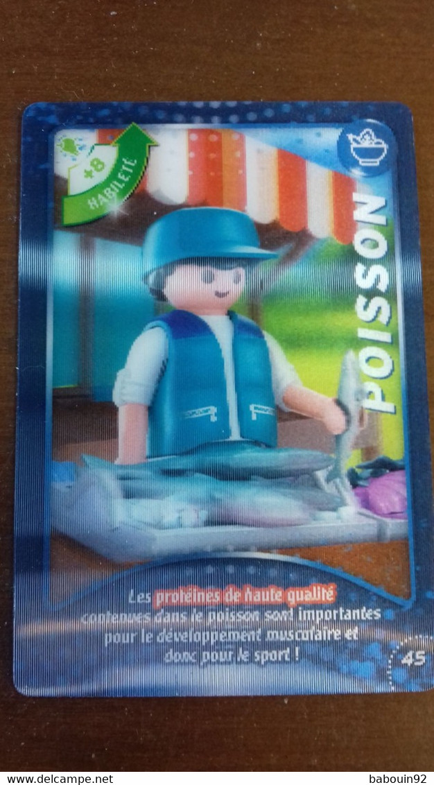 Carte Carrefour Playmobil N° 45 En Animation - Fishing