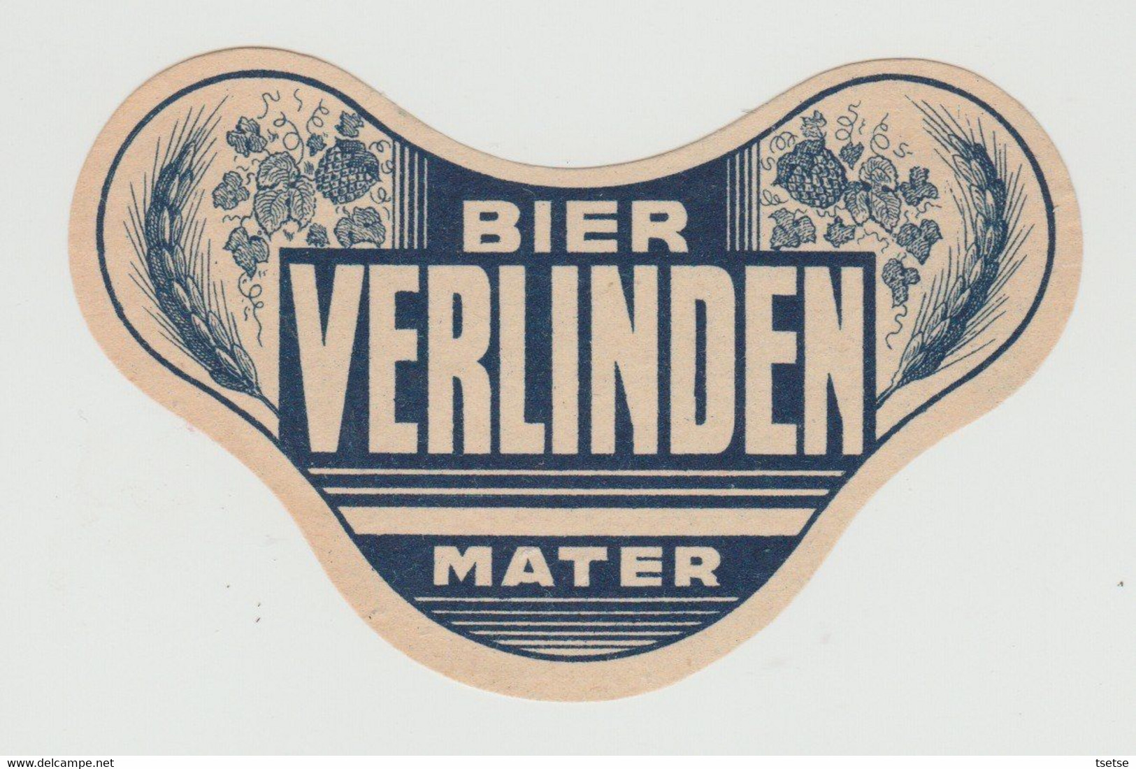 Ancienne étiquette Bière /  Oud Bieretiket - Bier Verlinden -Mater -Lubbeek - Lubbeek