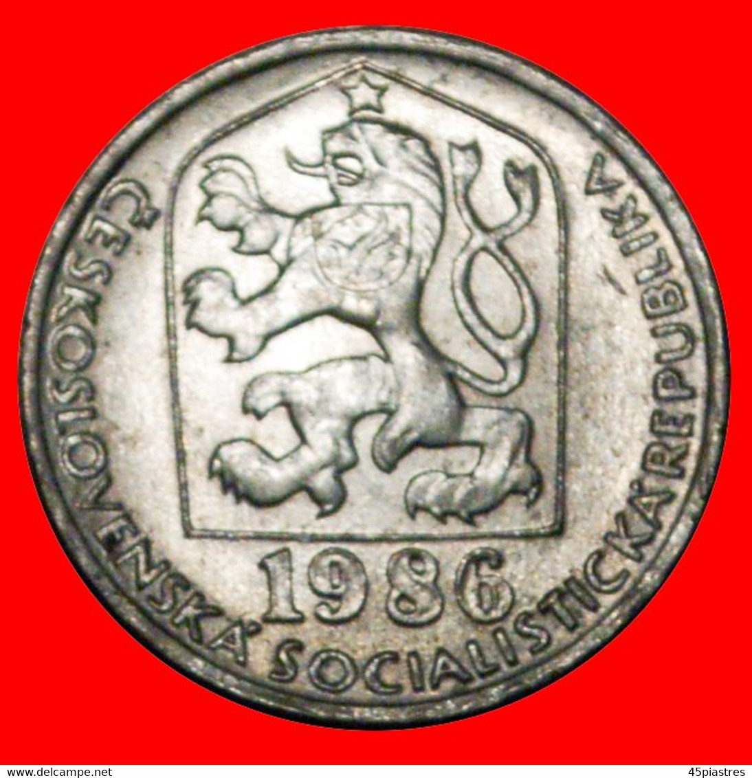 * COMMUNISM (1974-1990): CZECHOSLOVAKIA ★ 10 HELLER 1986 DISCOVERY COIN! MINT LUSTRE! LOW START ★ NO RESERVE! - Czechoslovakia