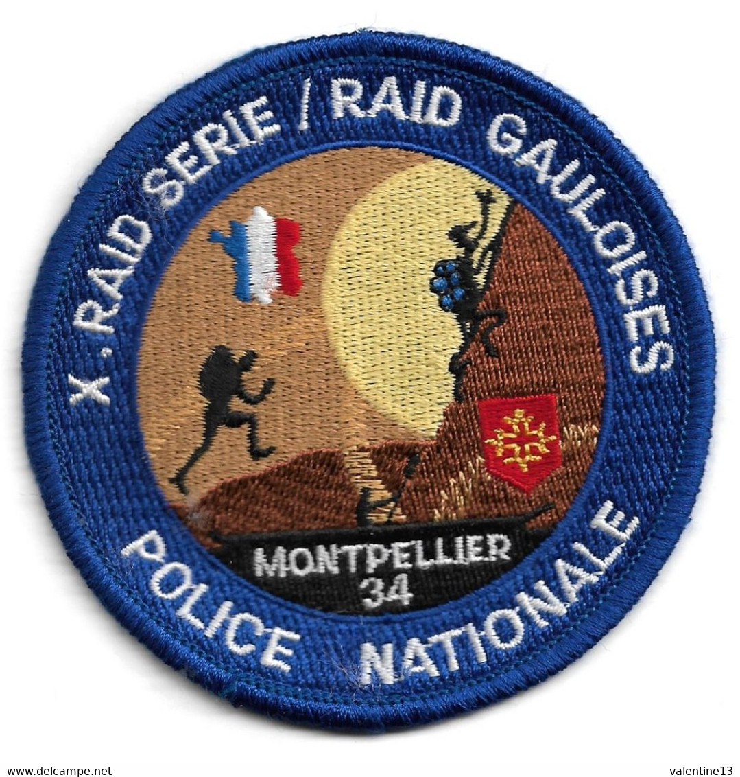 Ecusson POLICE NATIONALE RAID GAULOISES MONTPELLIER 34 - Police & Gendarmerie