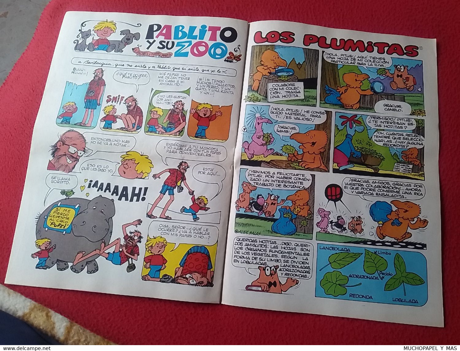 ANTIGUA REVISTA INFANTIL COMIC TEBEO COLE COLE GABY FOFO MILIKI Y FOFITO Nº 36 OCT. 1976 BRUGUERA LOS PAYASOS DE LA TELE