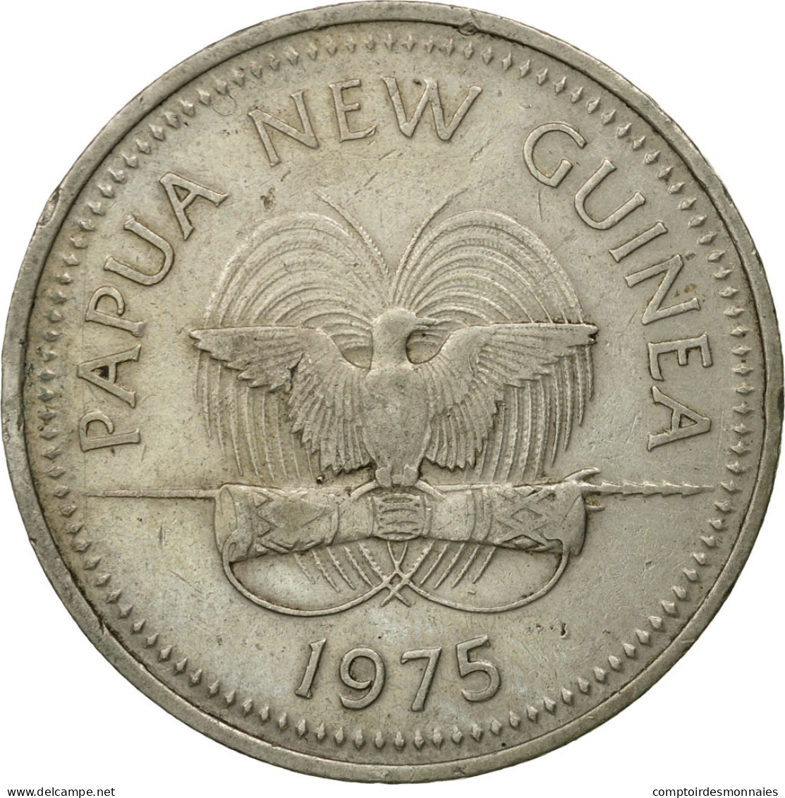 Monnaie, Papua New Guinea, 20 Toea, 1975, TTB, Copper-nickel, KM:5 - Papua New Guinea