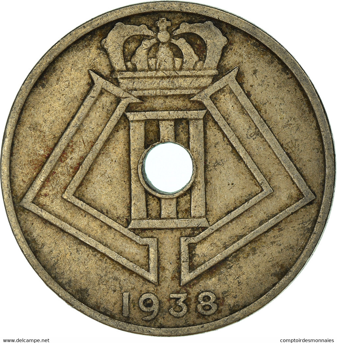 Monnaie, Belgique, 25 Centimes, 1938 - 25 Centimes