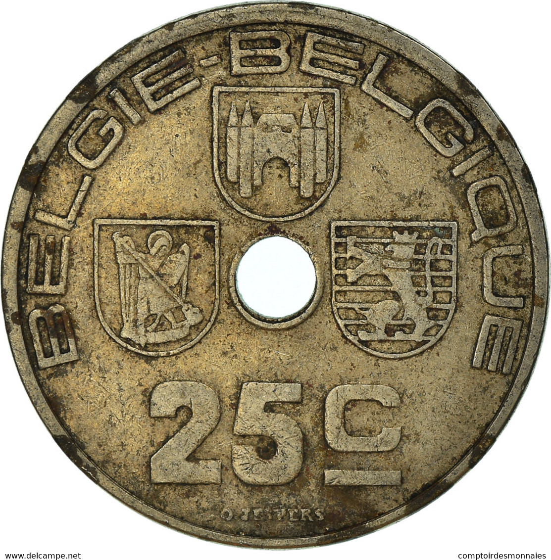 Monnaie, Belgique, 25 Centimes, 1938 - 25 Cents