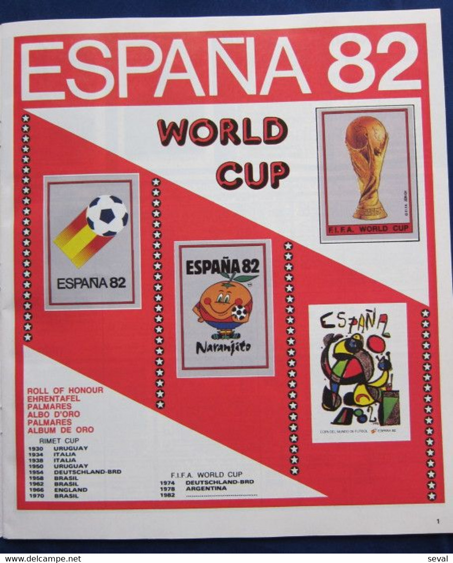 Panini ESPANA 1982 Mundial Football Album Rare Reproduction Pls See DESCRIPTION - Otros & Sin Clasificación