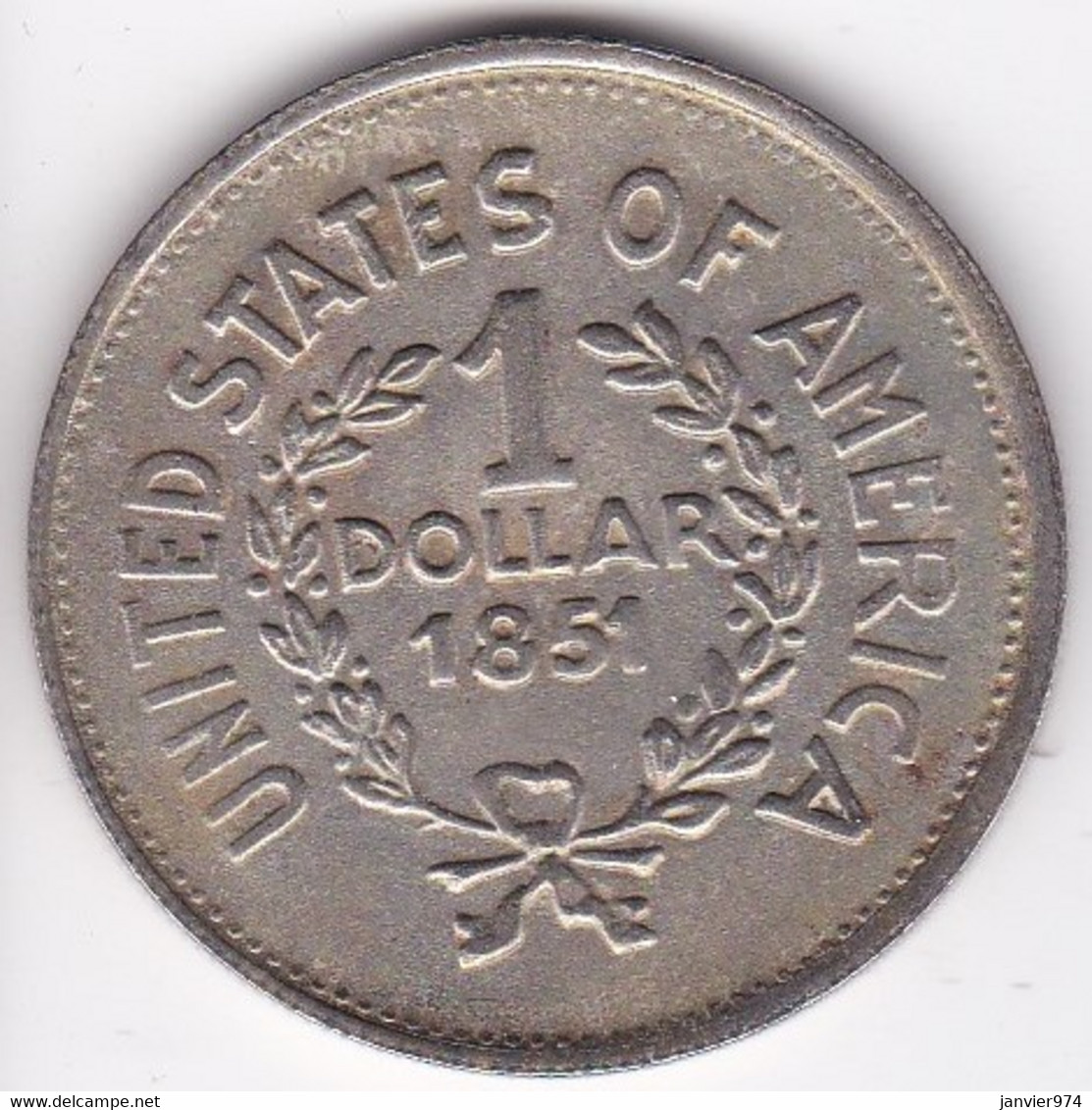 Etats Unis 1 Dollar 1851 Tête Indien , Faux , Copie - Autres & Non Classés