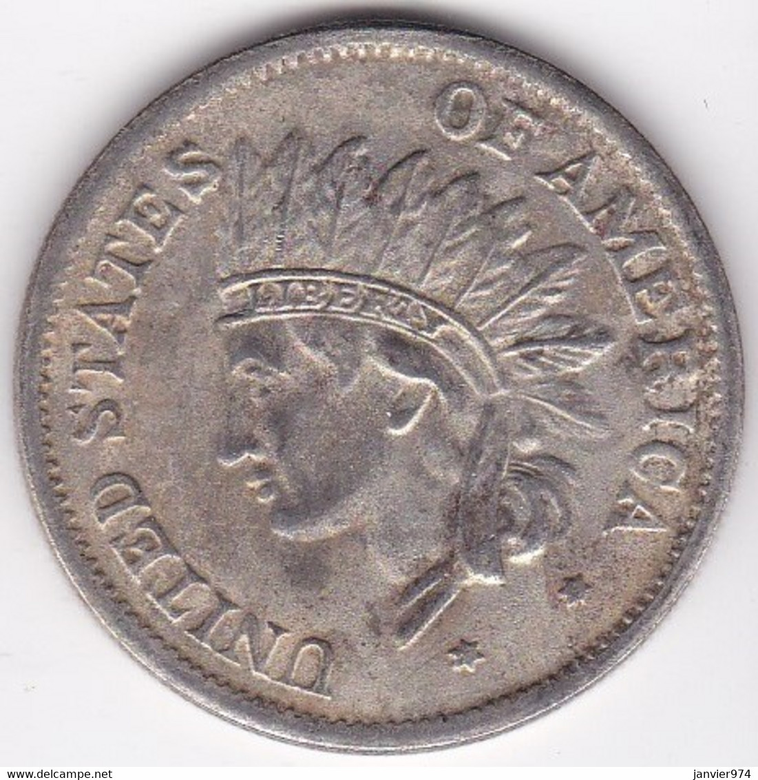 Etats Unis 1 Dollar 1851 Tête Indien , Faux , Copie - Autres & Non Classés