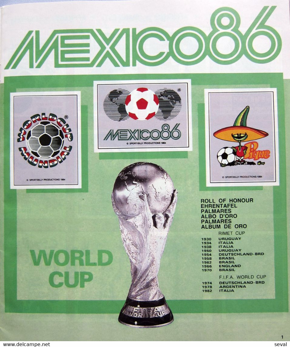 Panini MEXICO 1986 Mundial Football Album Rare Reproduction Pls See DESCRIPTION - Otros & Sin Clasificación